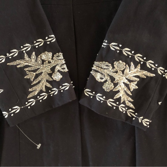 Exquisite |  100% Cotton Embellished Lined Jacket | Platinum “Soleil” series - Picture 4 of 6